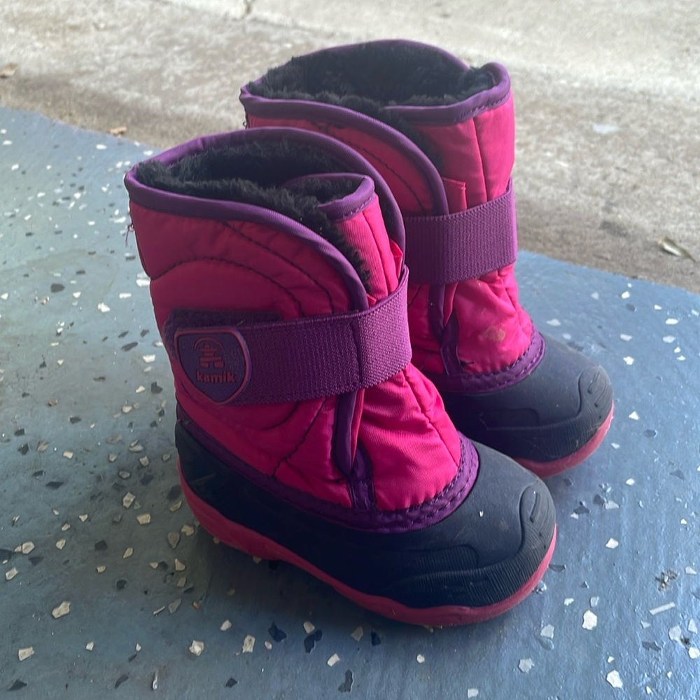 Kamik toddler snow boots size 6